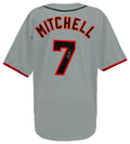 Kevin Mitchell Signed Gray Custom Baseball Jersey - MITJRY100 - Kevin Mitchell Signed Gray Custom Baseball Jersey product image