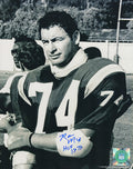 Ron Mix Signed Chargers B&W 8x10 Photo w/HOF 1979 - MIX08P300 - Ron Mix Signed Chargers B&W 8x10 Photo w/HOF 1979 product image