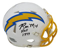 Ron Mix Signed Chargers Riddell Speed Mini Helmet w/HOF 1979 - MIXMIN310 - Ron Mix Signed Chargers Riddell Speed Mini Helmet w/HOF 1979 product image