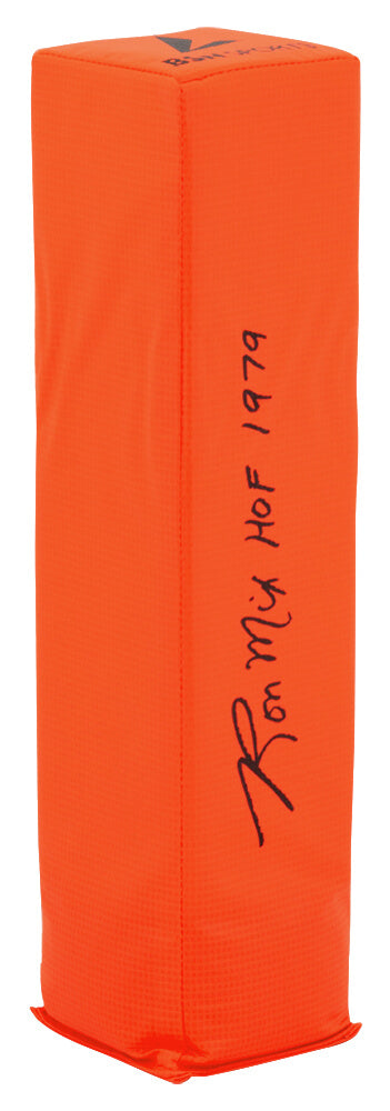Ron Mix Signed BSN Orange Endzone Football Pylon w/HOF 1979 - MIXPYL300 - Ron Mix Signed BSN Orange Endzone Football Pylon w/HOF 1979 product image