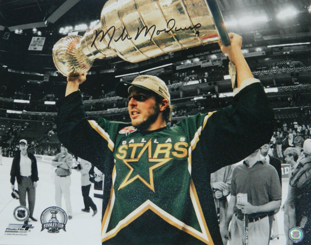 Mike Modano Signed Dallas Stars Holding Stanley Cup 16x20 Photo - MOD16P400 - Mike Modano Signed Dallas Stars Holding Stanley Cup 16x20 Photo product image