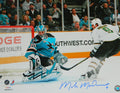 Mike Modano Signed Dallas Stars Goal vs Sharks 16x20 Photo - MOD16P401 - Mike Modano Signed Dallas Stars Goal vs Sharks 16x20 Photo product image