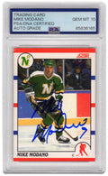 Mike Modano Signed Minnesota North Stars 1990-91 Score Hockey Rookie Card #120 - (PSA Encapsulated - Auto Grade 10) - MODCAR403 - Mike Modano Signed Minnesota North Stars 1990-91 Score Hockey Rookie Card #120 - (PSA Encapsulated - Auto Grade 10) product image