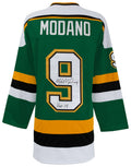 Mike Modano Signed Green Custom Hockey Jersey w/HOF'14 - MODJRY401 - Mike Modano Signed Green Custom Hockey Jersey w/HOF'14 product image
