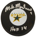 Mike Modano Signed Dallas Stars NHL Logo Hockey Puck w/HOF 14 - MODPUC402 - Mike Modano Signed Dallas Stars NHL Logo Hockey Puck w/HOF 14 product image