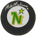Mike Modano Signed Minnesota North Stars Throwback Logo Hockey Puck - MODPUC404 - Mike Modano Signed Minnesota North Stars Throwback Logo Hockey Puck product image