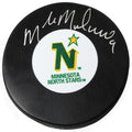 Mike Modano Signed Minnesota North Stars Logo Hockey Puck - MODPUC405 - Mike Modano Signed Minnesota North Stars Logo Hockey Puck product image
