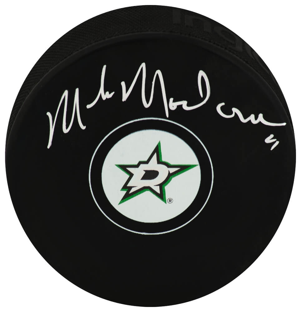 Mike Modano Signed Dallas Stars Logo Hockey Puck - MODPUC410 - Mike Modano Signed Dallas Stars Logo Hockey Puck product image