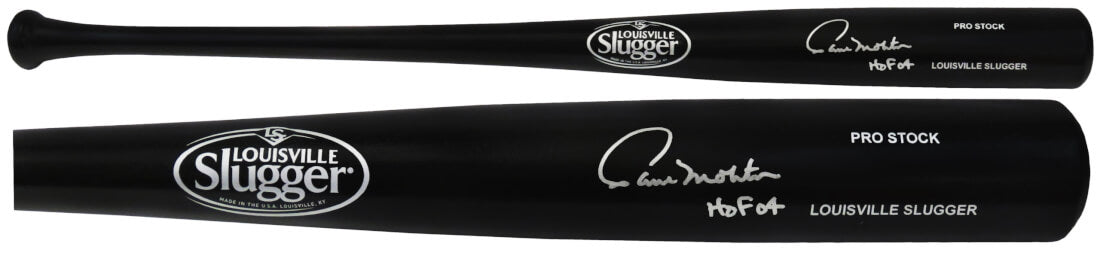 Paul Molitor Signed Louisville Slugger Pro Stock Black Baseball Bat w/HOF'04 - MOLBAT104 - Paul Molitor Signed Louisville Slugger Pro Stock Black Baseball Bat w/HOF'04 product image