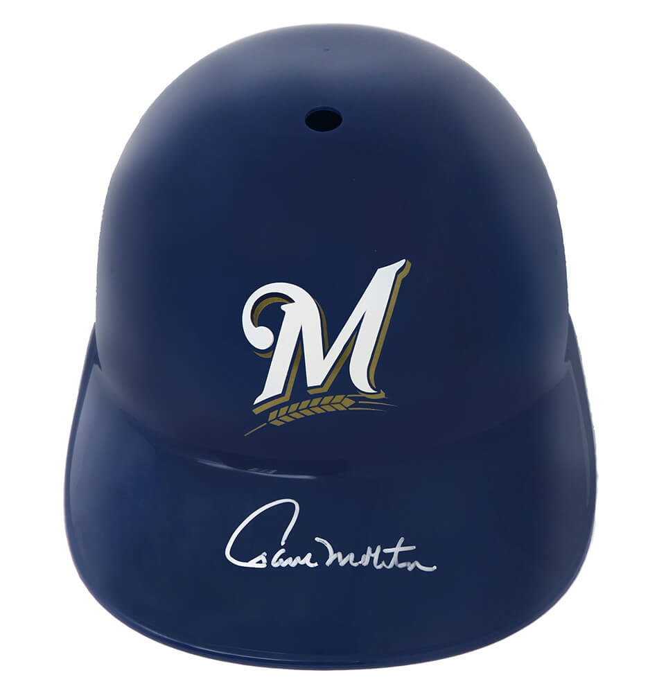 Paul Molitor Signed Milwaukee Brewers Replica Souvenir Batting Helmet - MOLBTH101 - Paul Molitor Signed Milwaukee Brewers Replica Souvenir Batting Helmet product image