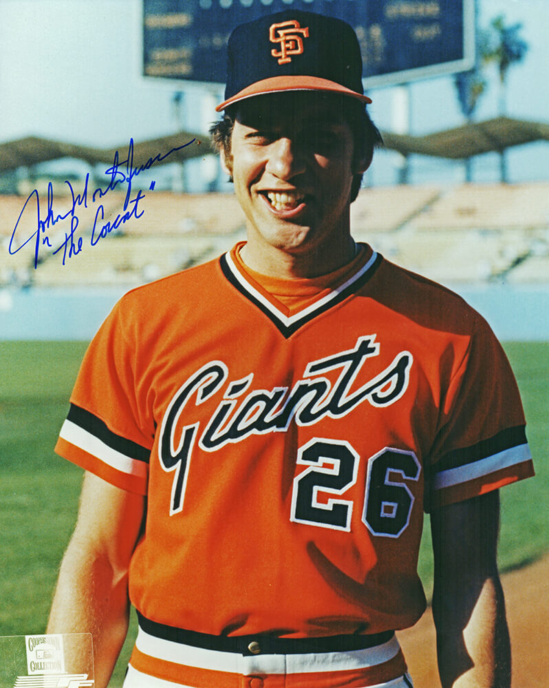 John Montefusco Signed San Francisco Giants Pose 8x10 Photo w/The Count - MON08P140 - John Montefusco Signed San Francisco Giants Pose 8x10 Photo w/The Count product image
