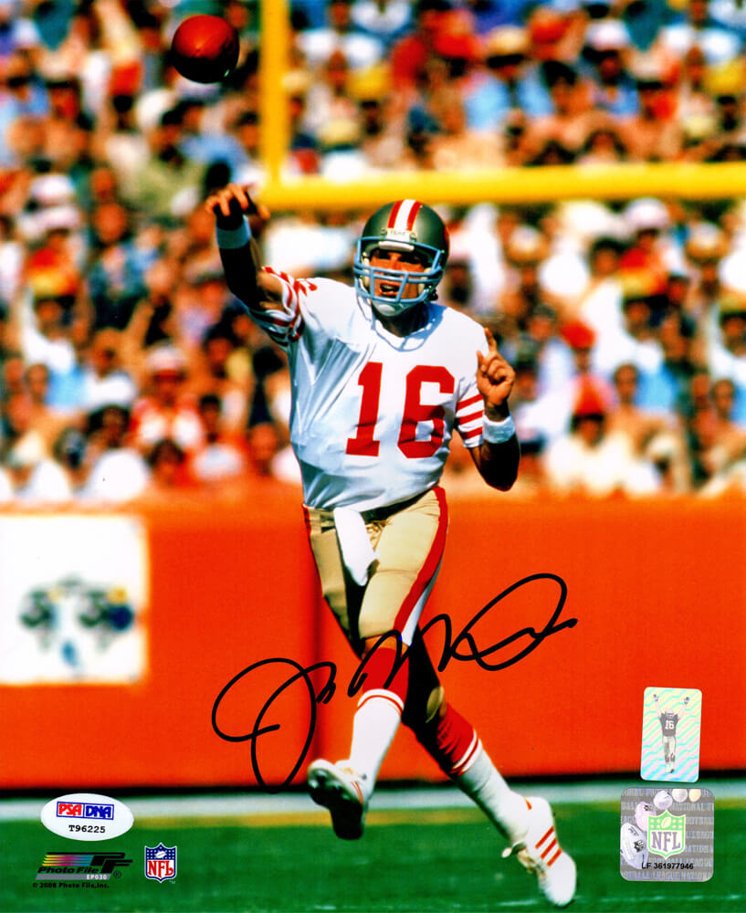 Joe Montana Signed San Francisco 49ers Passing Action 8x10 Photo - MON08P301 - Joe Montana Signed San Francisco 49ers Passing Action 8x10 Photo product image