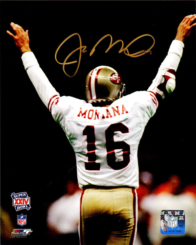 Joe Montana Signed San Francisco 49ers SB XXIV Arms Raised 8x10 Photo - MON08P305 - Joe Montana Signed San Francisco 49ers SB XXIV Arms Raised 8x10 Photo product image