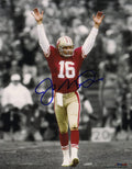 Joe Montana Signed San Francisco 49ers Arms Raised Spotlight 8x10 Photo - MON08P306 - Joe Montana Signed San Francisco 49ers Arms Raised Spotlight 8x10 Photo product image