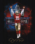 Joe Montana Signed San Francisco 49ers Hall of Fame Spotlight 8x10 Photo - MON08P307MYS - Joe Montana Signed San Francisco 49ers Hall of Fame Spotlight 8x10 Photo product image