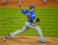 Mike Montgomery Signed Chicago Cubs 2016 World Series Game 7 Final Pitch 16x20 Photo w/Last Pitch - MON16P125 - Mike Montgomery Signed Chicago Cubs 2016 World Series Game 7 Final Pitch 16x20 Photo w/Last Pitch product image