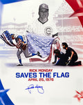 Rick Monday Signed Chicago Cubs Save American Flag Collage 16x20 Photo - MON16P131 - Rick Monday Signed Chicago Cubs Save American Flag Collage 16x20 Photo product image