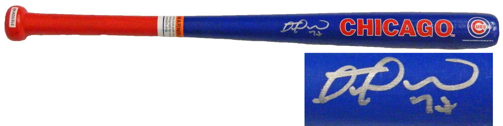 Miguel Montero Signed Chicago Cubs Blue Logo Franklin Mini Baseball Bat - MONBAT102 - Miguel Montero Signed Chicago Cubs Blue Logo Franklin Mini Baseball Bat product image