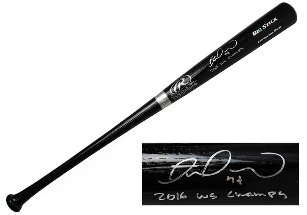 Miguel Montero Signed Rawlings Black Big Stick Baseball Bat w/2016 WS Champs - MONBAT104 - Miguel Montero Signed Rawlings Black Big Stick Baseball Bat w/2016 WS Champs product image