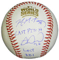 Mike Montgomery & Miguel Montero Dual Signed 2016 World Series Baseball w/Last Pitch, Last RBI - MONBSB111 - Mike Montgomery & Miguel Montero Dual Signed 2016 World Series Baseball w/Last Pitch, Last RBI product image