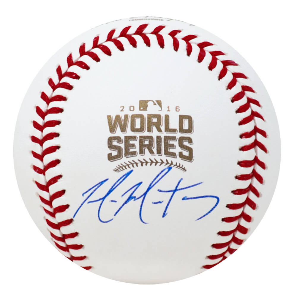 Mike Montgomery Signed Rawlings Official 2016 World Series MLB Baseball - MONBSB120 - Mike Montgomery Signed Rawlings Official 2016 World Series MLB Baseball product image
