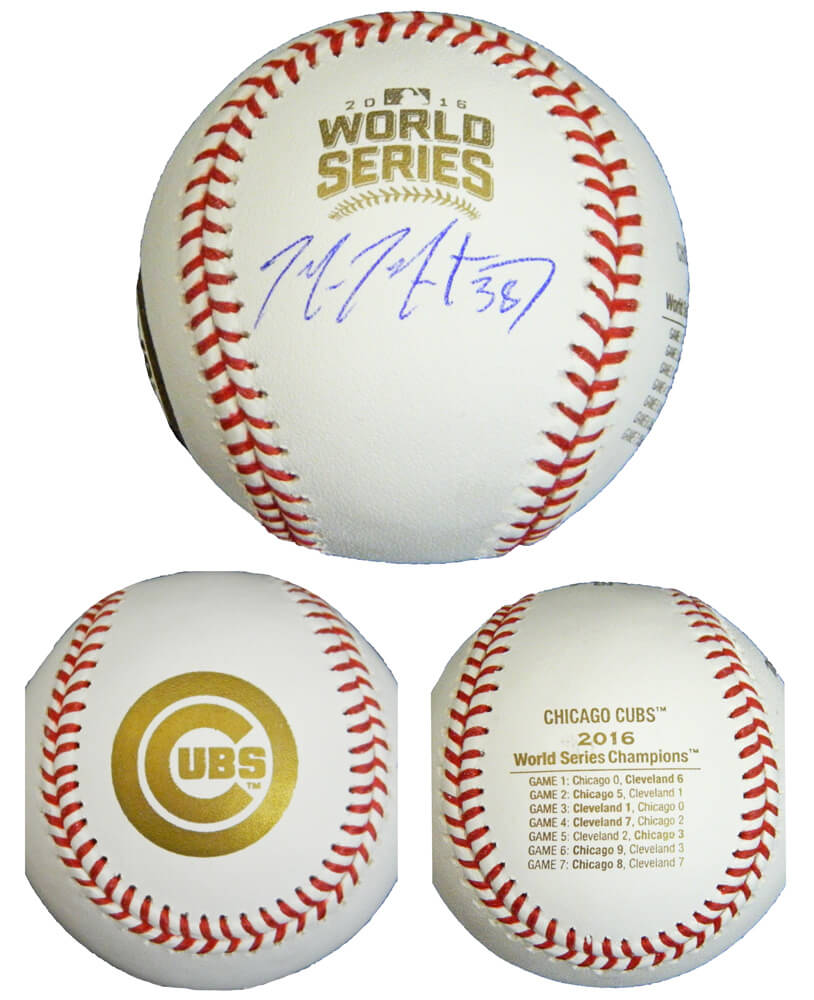 Mike Montgomery Signed Rawlings Chicago Cubs 2016 World Series Champions Baseball - MONBSB124 - Mike Montgomery Signed Rawlings Chicago Cubs 2016 World Series Champions Baseball product image