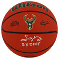 Sidney Moncrief Signed Wilson Milwaukee Bucks Logo NBA Basketball w/2x DPOY - MONBSK216 - Sidney Moncrief Signed Wilson Milwaukee Bucks Logo NBA Basketball w/2x DPOY product image