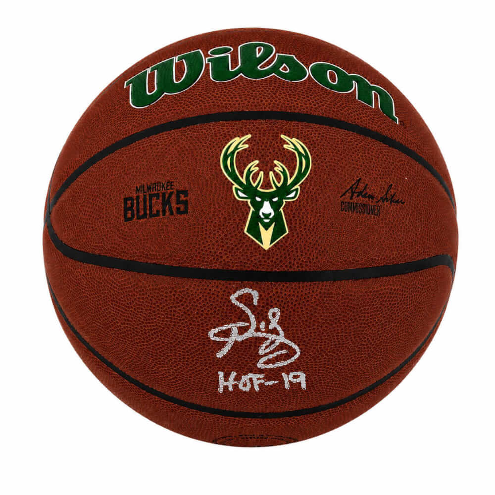 Sidney Moncrief Signed Milwaukee Bucks Logo Wilson Alliance NBA Basketball w/HOF'19 - MONBSK217 - Sidney Moncrief Signed Milwaukee Bucks Logo Wilson Alliance NBA Basketball w/HOF'19 product image