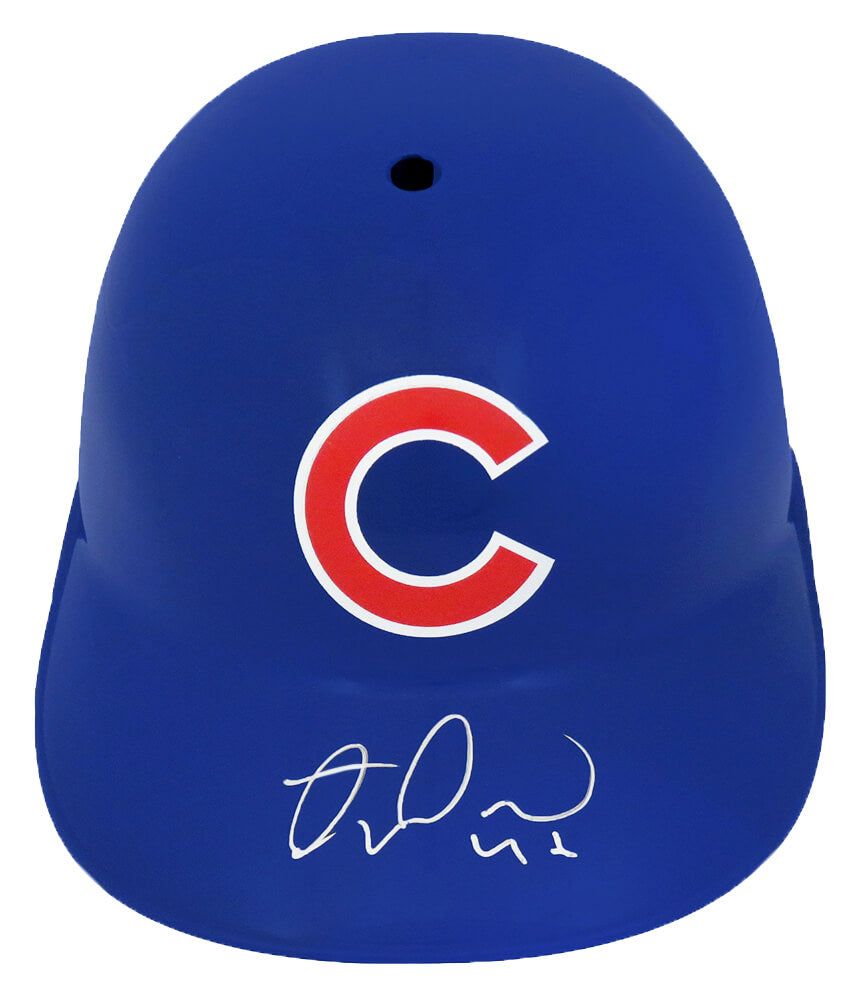 Miguel Montero Signed Chicago Cubs Replica Batting Helmet - MONBTH100 - Miguel Montero Signed Chicago Cubs Replica Batting Helmet product image