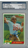 Joe Montana Signed 49ers 1981 Topps Rookie Card #216 PSA/DNA - MONCAR300 - Joe Montana Signed 49ers 1981 Topps Rookie Card #216 PSA/DNA product image