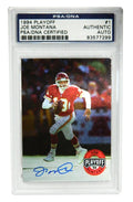 Joe Montana Signed Kansas City Chiefs 1994 Playoff Trading Card #1 - (PSA Encapsulated) - MONCAR301 - Joe Montana Signed Kansas City Chiefs 1994 Playoff Trading Card #1 - (PSA Encapsulated) product image