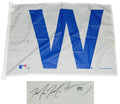 Mike Montgomery Signed Chicago Cubs 27x37 White W Flag - MONFLG120 - Mike Montgomery Signed Chicago Cubs 27x37 White W Flag product image