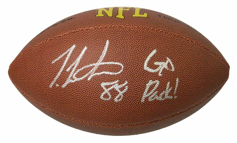 Ty Montgomery Signed Wilson Touchdown Full Size NFL Football w/Go Pack - MONFTB300 - Ty Montgomery Signed Wilson Touchdown Full Size NFL Football w/Go Pack product image
