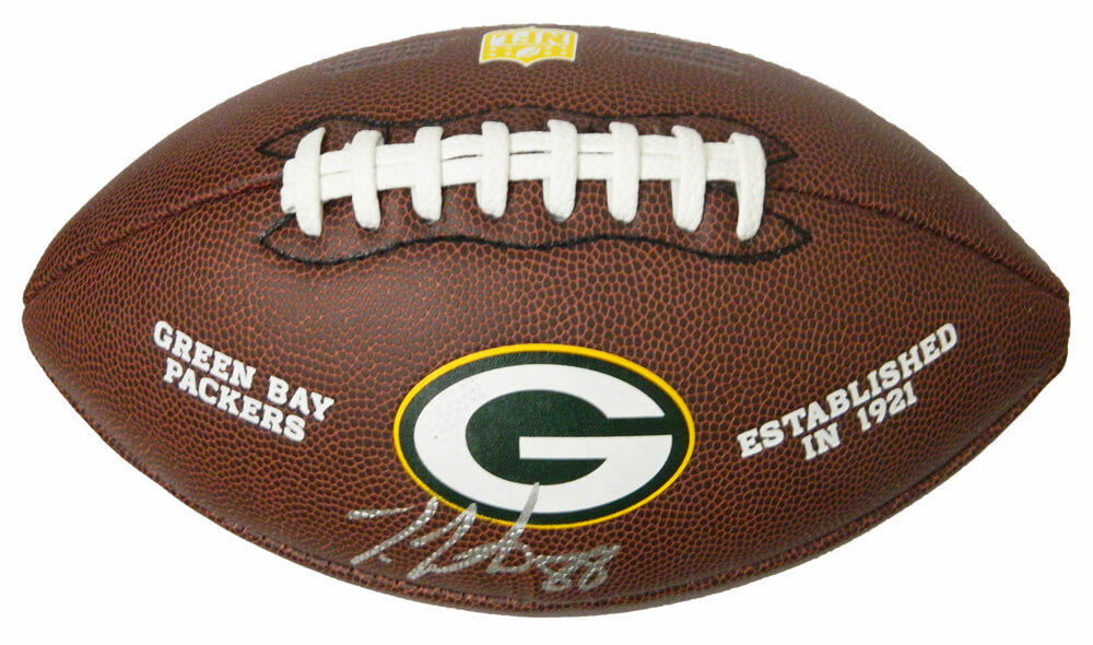 Ty Montgomery Signed Green Bay Packers Wilson Logo Football - MONFTB302 - Ty Montgomery Signed Green Bay Packers Wilson Logo Football product image