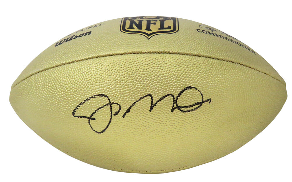 Joe Montana Signed Wilson Duke Gold Metallic NFL Full Size Replica Football - MONFTB313 - Joe Montana Signed Wilson Duke Gold Metallic NFL Full Size Replica Football product image