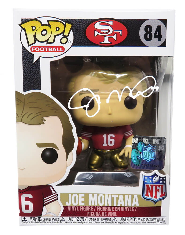 Joe Montana Signed San Francisco 49ers NFL Legends Funko Pop Doll #84 - MONFUN300 - Joe Montana Signed San Francisco 49ers NFL Legends Funko Pop Doll #84 product image