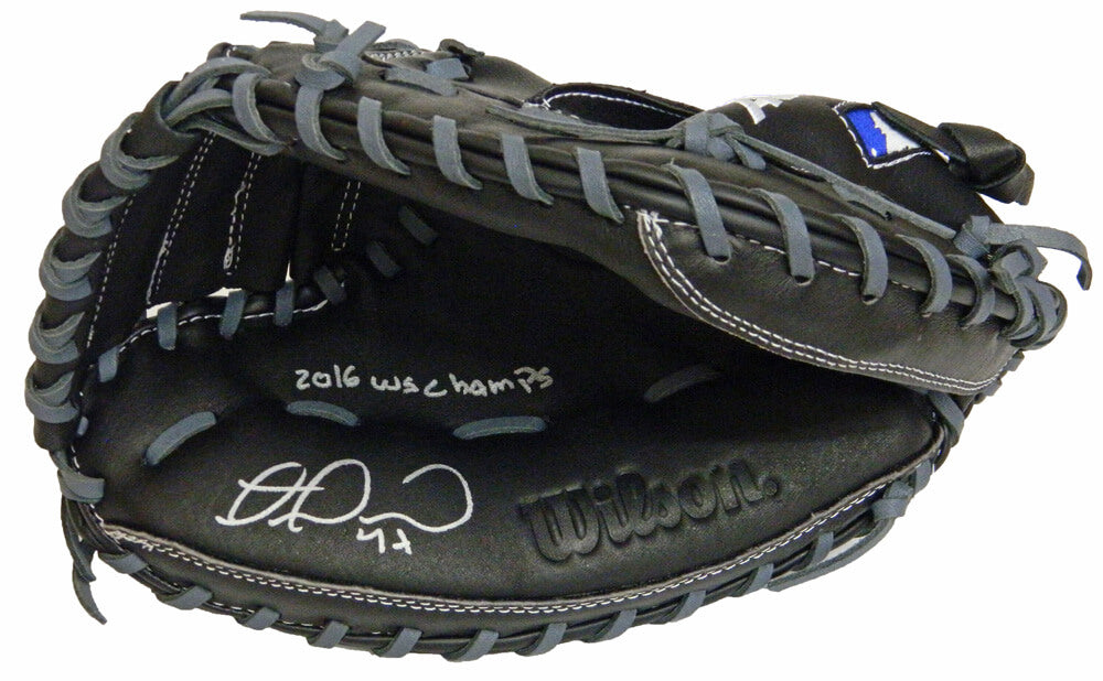 Miguel Montero Signed Wilson A360 Black & Silver Catchers Glove w/16 WS Champs - MONGLV104 - Miguel Montero Signed Wilson A360 Black & Silver Catchers Glove w/16 WS Champs product image