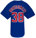 Mike Montgomery Signed Blue Custom Baseball Jersey w/16 WS Champs, Gm 7 Save - MONJRY127 - Mike Montgomery Signed Blue Custom Baseball Jersey w/16 WS Champs, Gm 7 Save product image