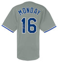 Rick Monday Signed Grey Custom Baseball Jersey - MONJRY130 - Rick Monday Signed Grey Custom Baseball Jersey product image