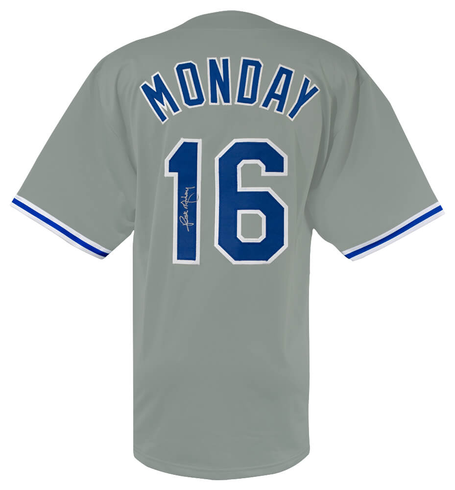 Rick Monday Signed Grey Custom Baseball Jersey - MONJRY130 - Rick Monday Signed Grey Custom Baseball Jersey product image
