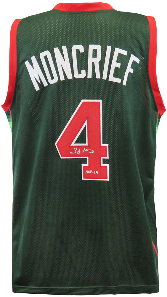 Sidney Moncrief Signed Green Custom Basketball Jersey w/HOF'19 - MONJRY200 - Sidney Moncrief Signed Green Custom Basketball Jersey w/HOF'19 product image