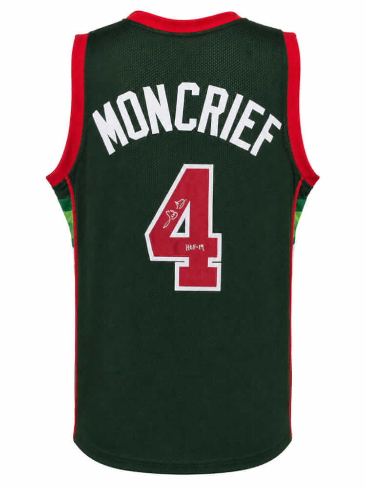 Sidney Moncrief Signed Green Throwback Custom Basketball Jersey w/HOF'19 - MONJRY201 - Sidney Moncrief Signed Green Throwback Custom Basketball Jersey w/HOF'19 product image