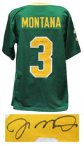 Joe Montana Signed Green Throwback Custom College Football Jersey - MONJRY309 - Joe Montana Signed Green Throwback Custom College Football Jersey product image