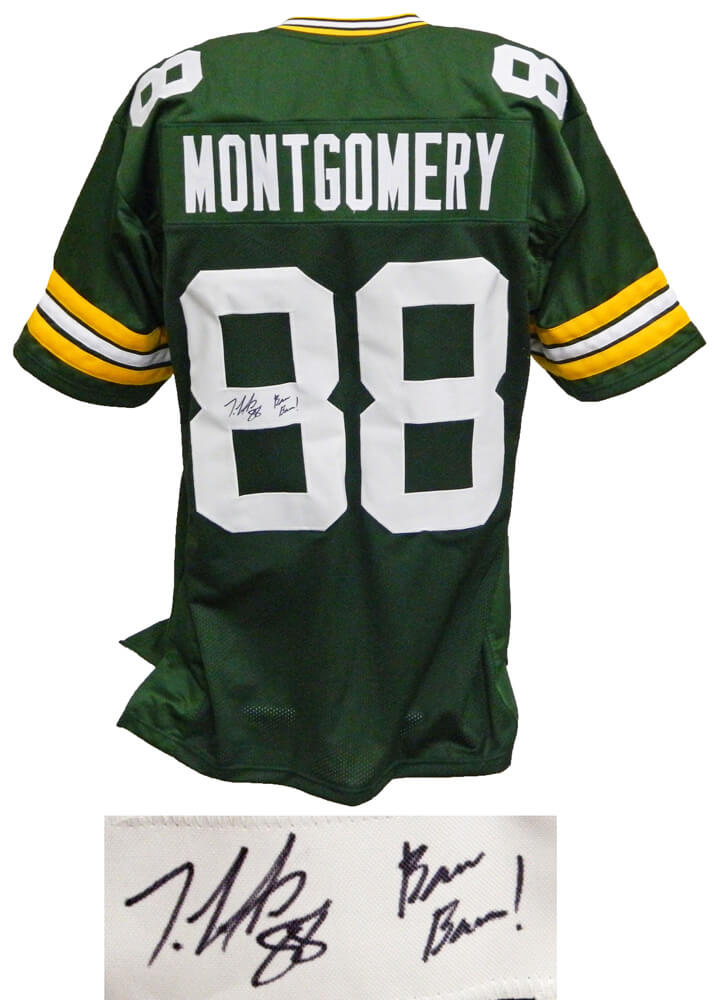 Ty Montgomery Signed Green Custom Football Jersey w/Bam Bam - MONJRY310 - Ty Montgomery Signed Green Custom Football Jersey w/Bam Bam product image