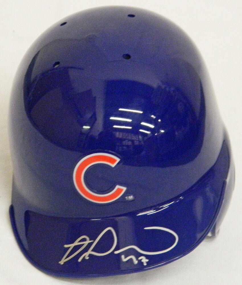 Miguel Montero Signed Chicago Cubs Riddell Mini Batting Helmet - MONMIN100 - Miguel Montero Signed Chicago Cubs Riddell Mini Batting Helmet product image