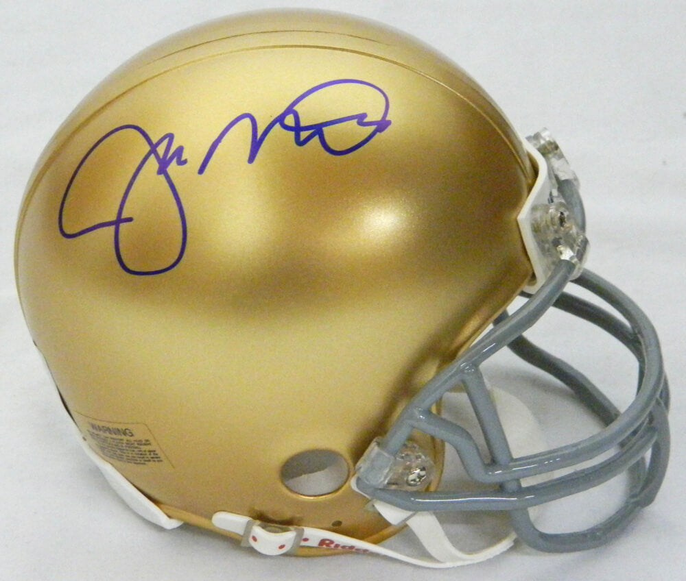 Joe Montana Signed Notre Dame Riddell Mini Helmet - MONMIN300 - Joe Montana Signed Notre Dame Riddell Mini Helmet product image