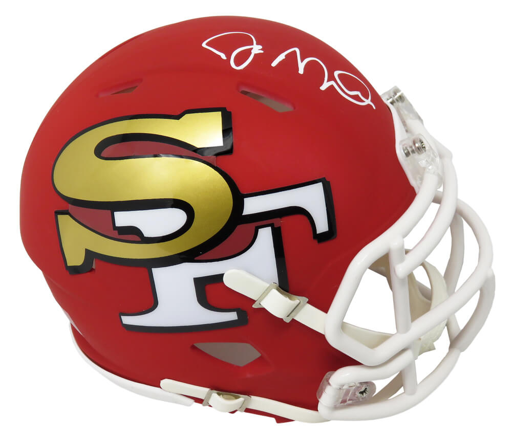 Joe Montana Signed San Francisco 49ers AMP Alternate Series Riddell Speed Mini Helmet - MONMIN303 - Joe Montana Signed San Francisco 49ers AMP Alternate Series Riddell Speed Mini Helmet product image