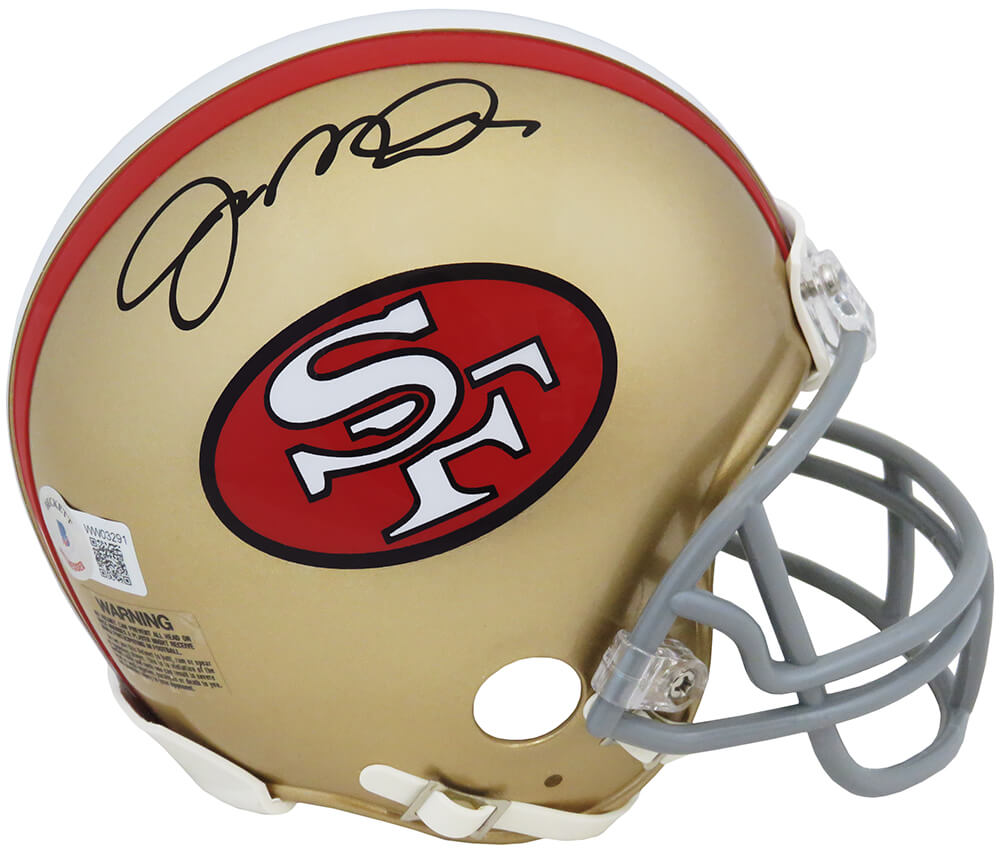 Joe Montana Signed San Francisco 49ers Riddell (VSR4) Mini Helmet - (Beckett) - MONMIN305 - Joe Montana Signed San Francisco 49ers Riddell (VSR4) Mini Helmet - (Beckett) product image