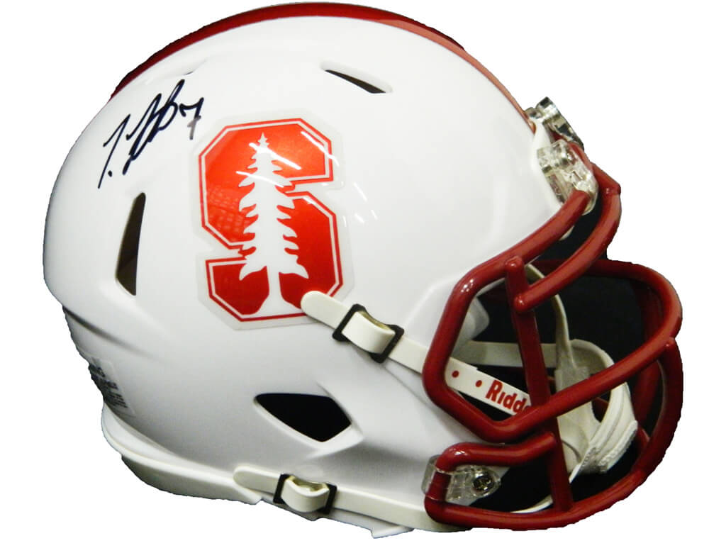 Ty Montgomery Signed Stanford Cardinals Riddell Speed Mini Helmet - MONMIN312 - Ty Montgomery Signed Stanford Cardinals Riddell Speed Mini Helmet product image