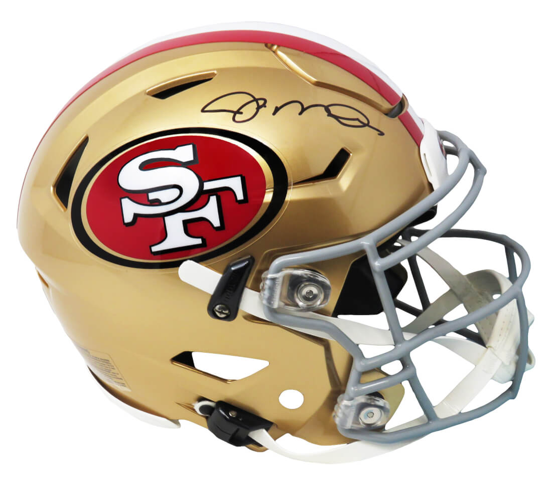 Joe Montana Signed San Francisco 49ers SpeedFlex Riddell Speed Authentic Helmet - MONPRO301 - Joe Montana Signed San Francisco 49ers SpeedFlex Riddell Speed Authentic Helmet product image